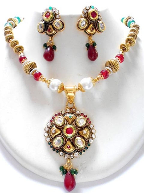 Polki Necklace Set